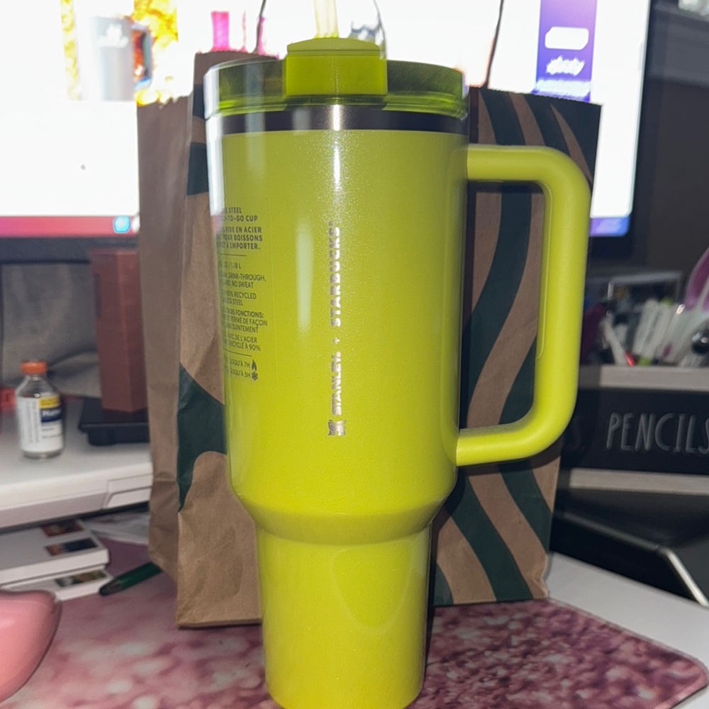 Starbucks Lime Green Tumbler